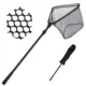 Goture red plegable con poste telescópico de aluminio para carpas