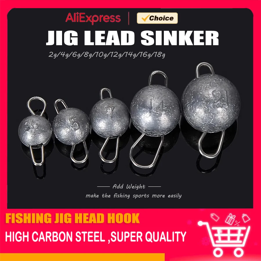 Plomos jigging Mrlurion redondos colgantes para señuelo profundo - imagen 4
