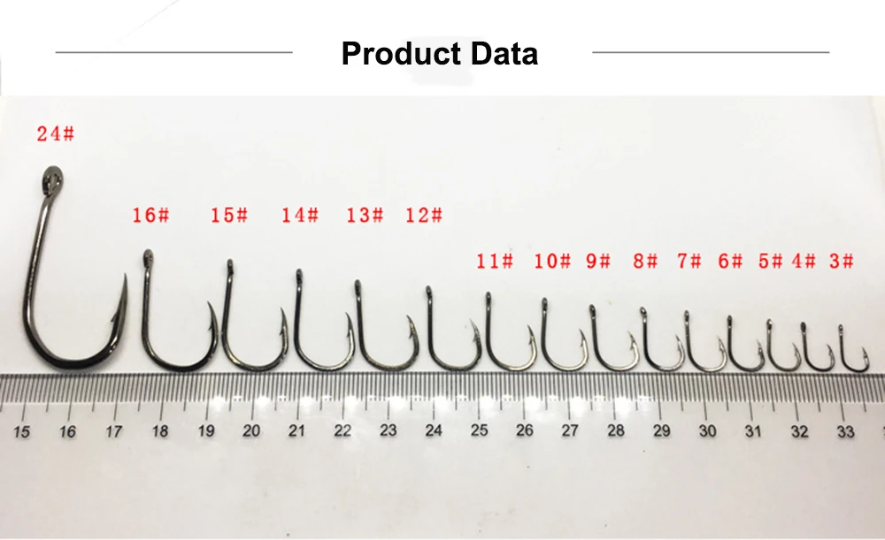 Anzuelos de pesca Jig Hooks 3#-12# en diferentes tamaños