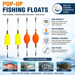 YOTO Pop-Up Float indicador de picada para cebo en agua salada
