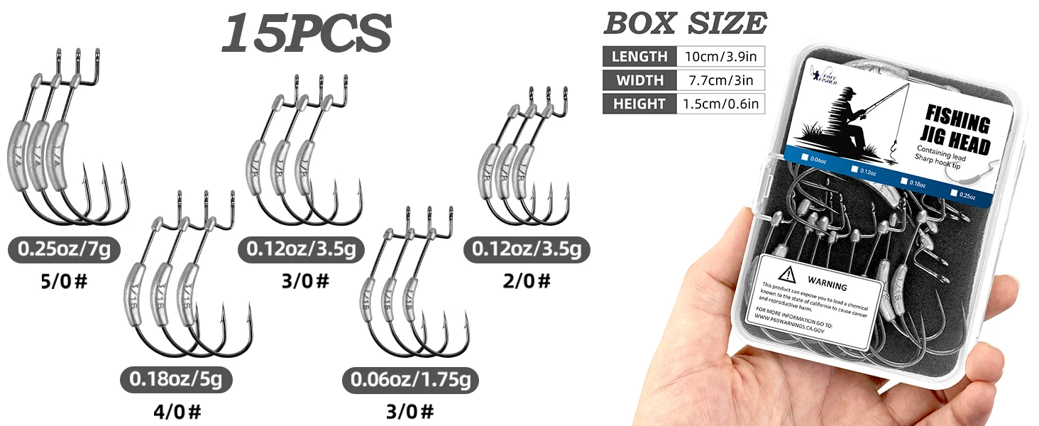 Diferentes tallas en el set