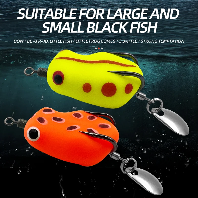 ShareShark señuelo rana mini para lubina y trucha anti-enredos - imagen 4