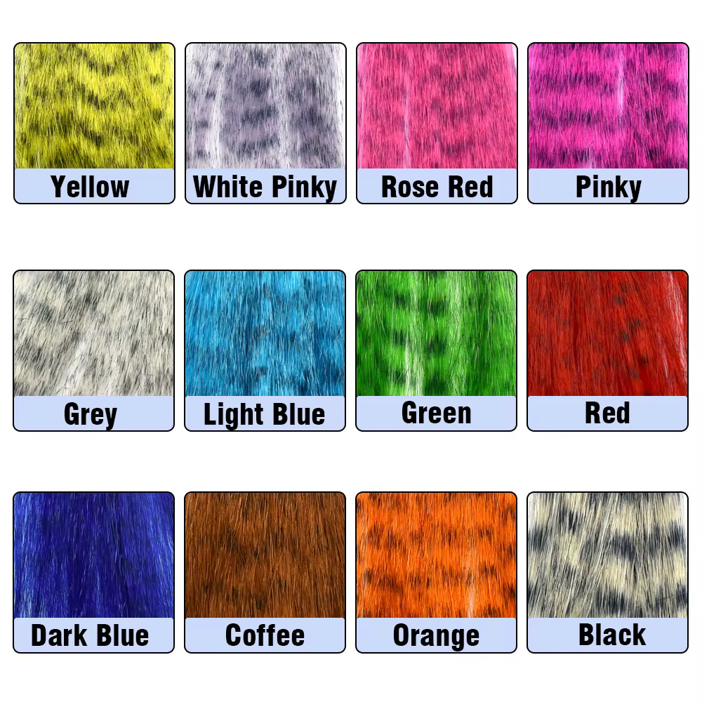 Mosca Streamer Cebra Grizzly – Pelo natural para pesca deportiva - imagen 3