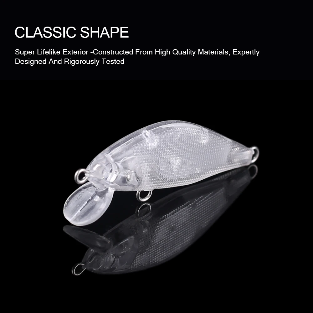 Hanlin-Mini Cebo duro plastico Wobblers flotantes 5 cm 3,8 g - imagen 3