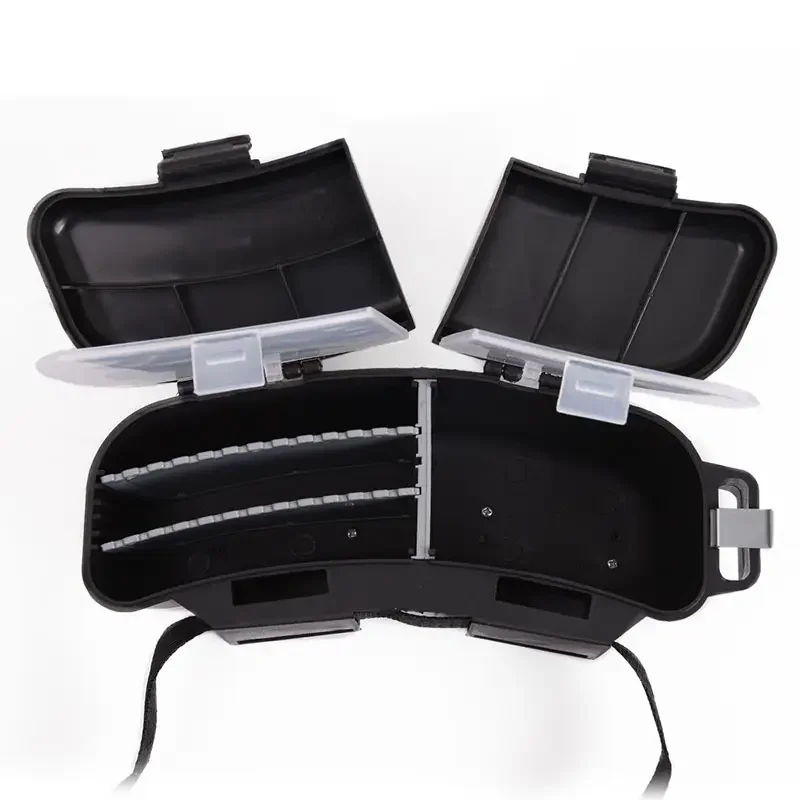 Caja de pesca para cinturón ajustable con compartimento de señuelos - imagen 5