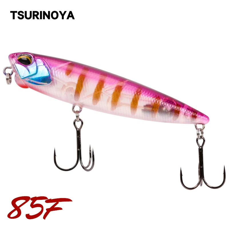 Señuelo de Superficie Tsurinoya DW59 flotante para lubina y lucio