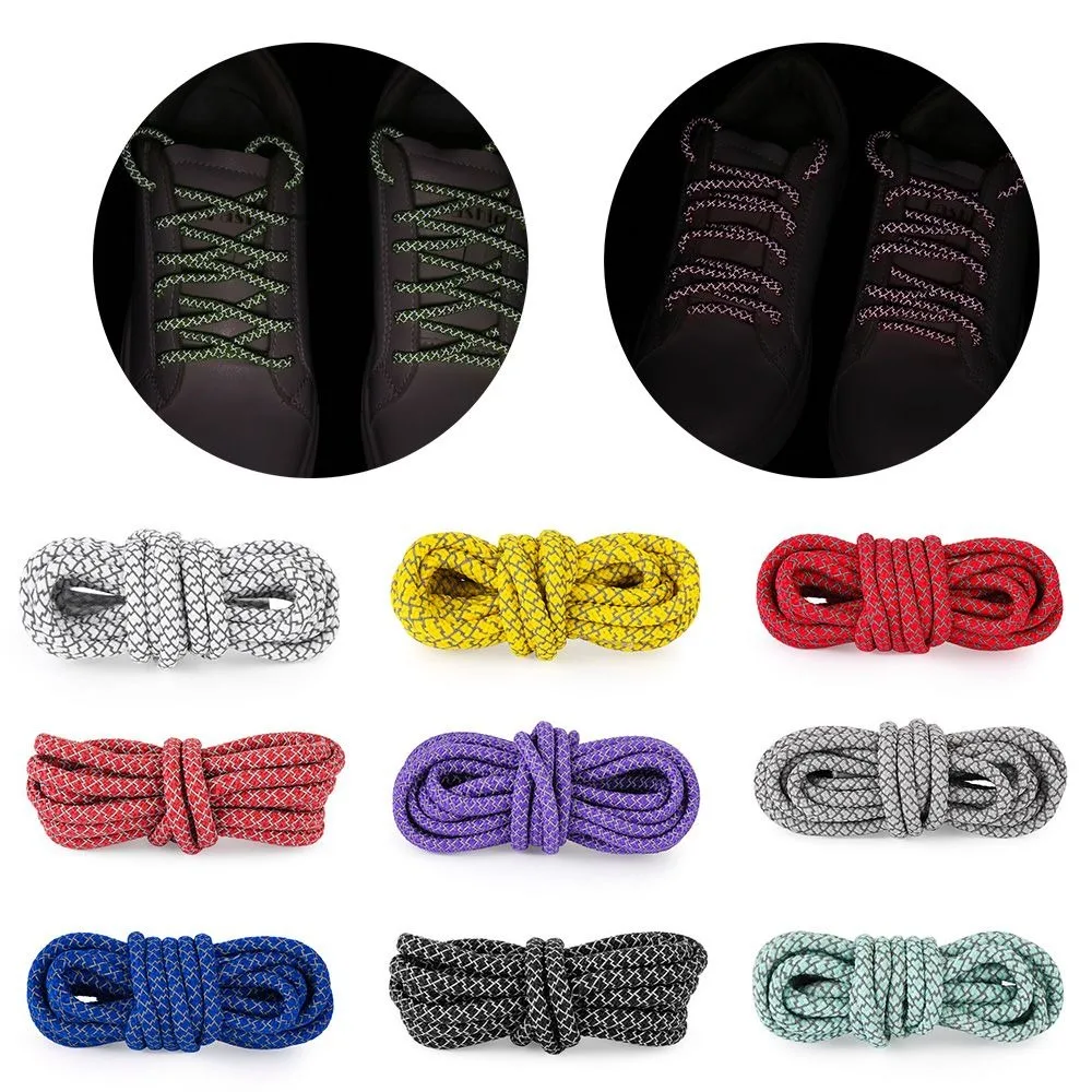 Cordones reflectantes redondos de poliéster para zapatillas - imagen 4