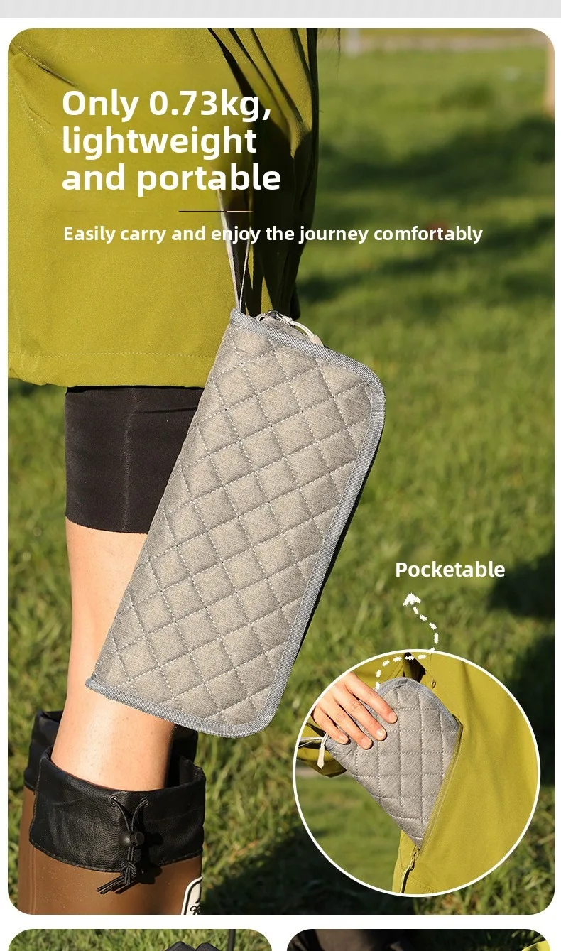Taburete plegable portátil para camping y pesca