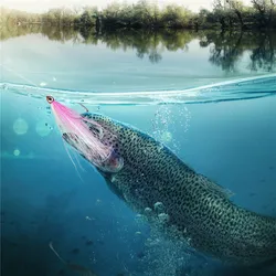 Moscas streamer Bucktail para lubina y salmón – anzuelos de púas
