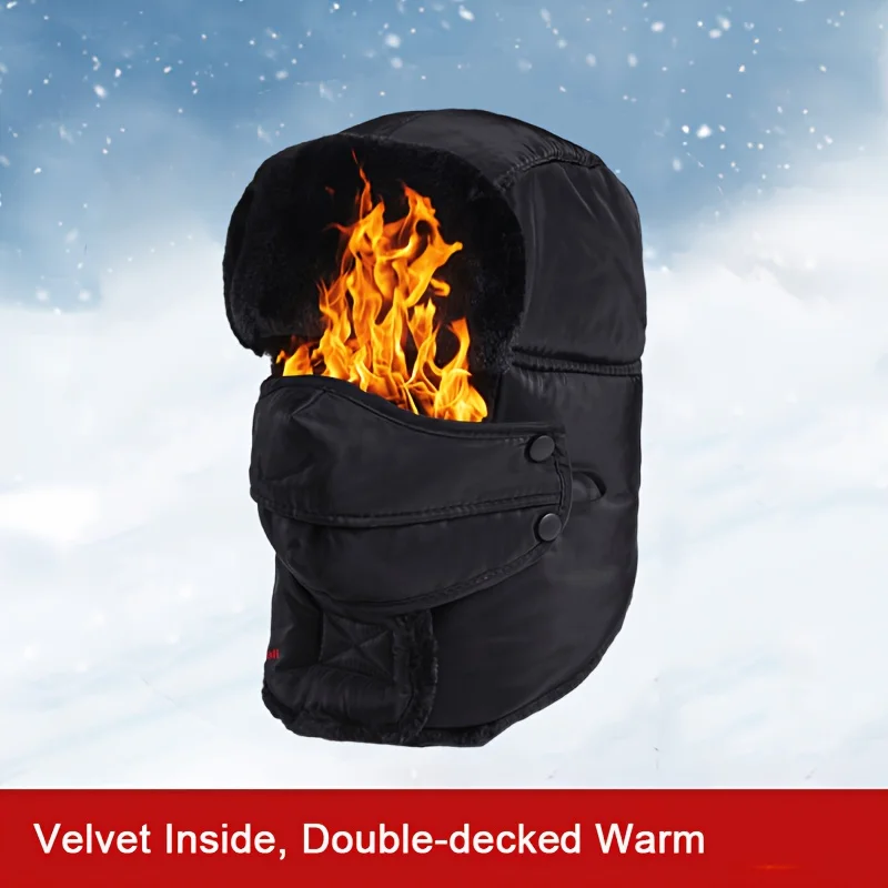 Gorra térmica pesca invierno – Felpa suave unisex - imagen 4