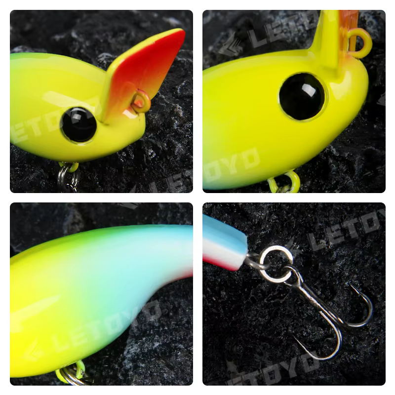 LETOYO Minnow Crankbait - Señuelo hundido lento para lubina y trucha - imagen 2