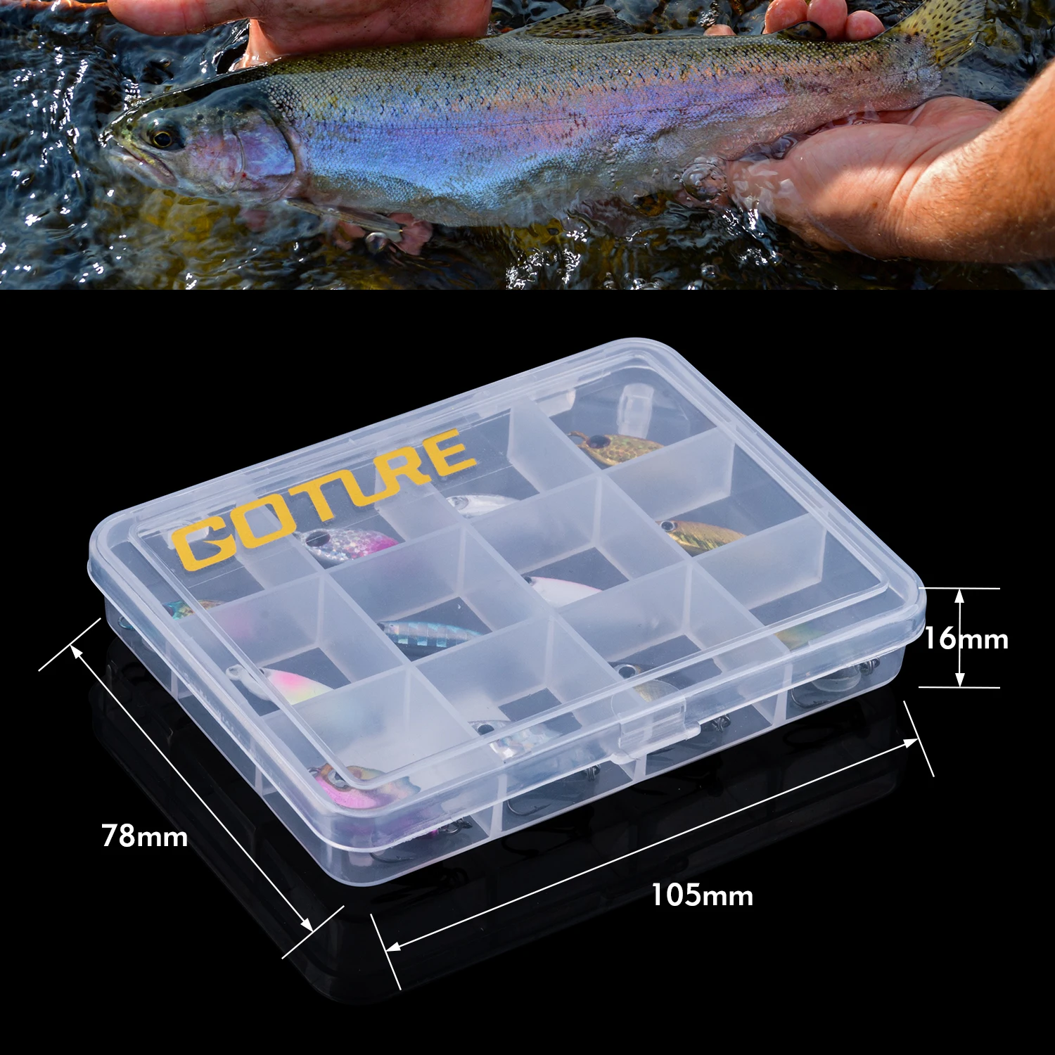 Goture Señuelos metálicos Vib: micro jigs y cucharas para trucha - imagen 4