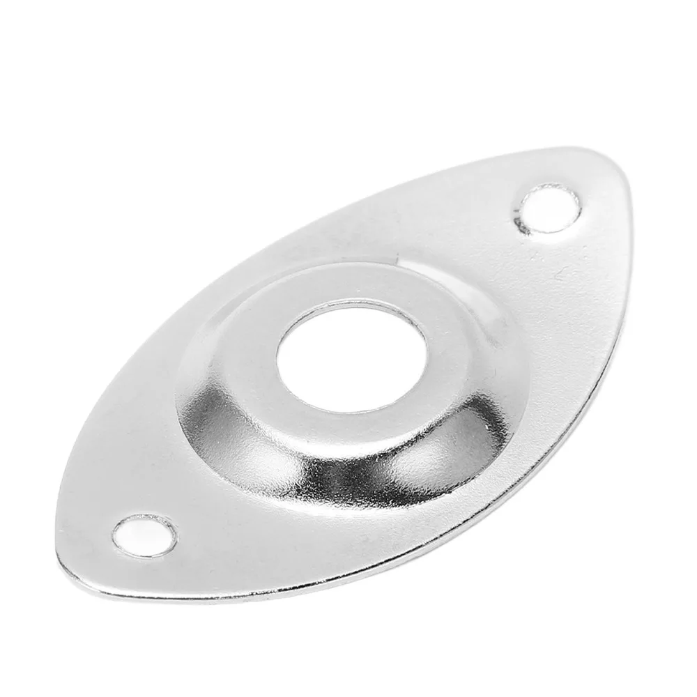 Placa de tornillos de metal plateado para guitarra eléctrica y bajo - imagen 3