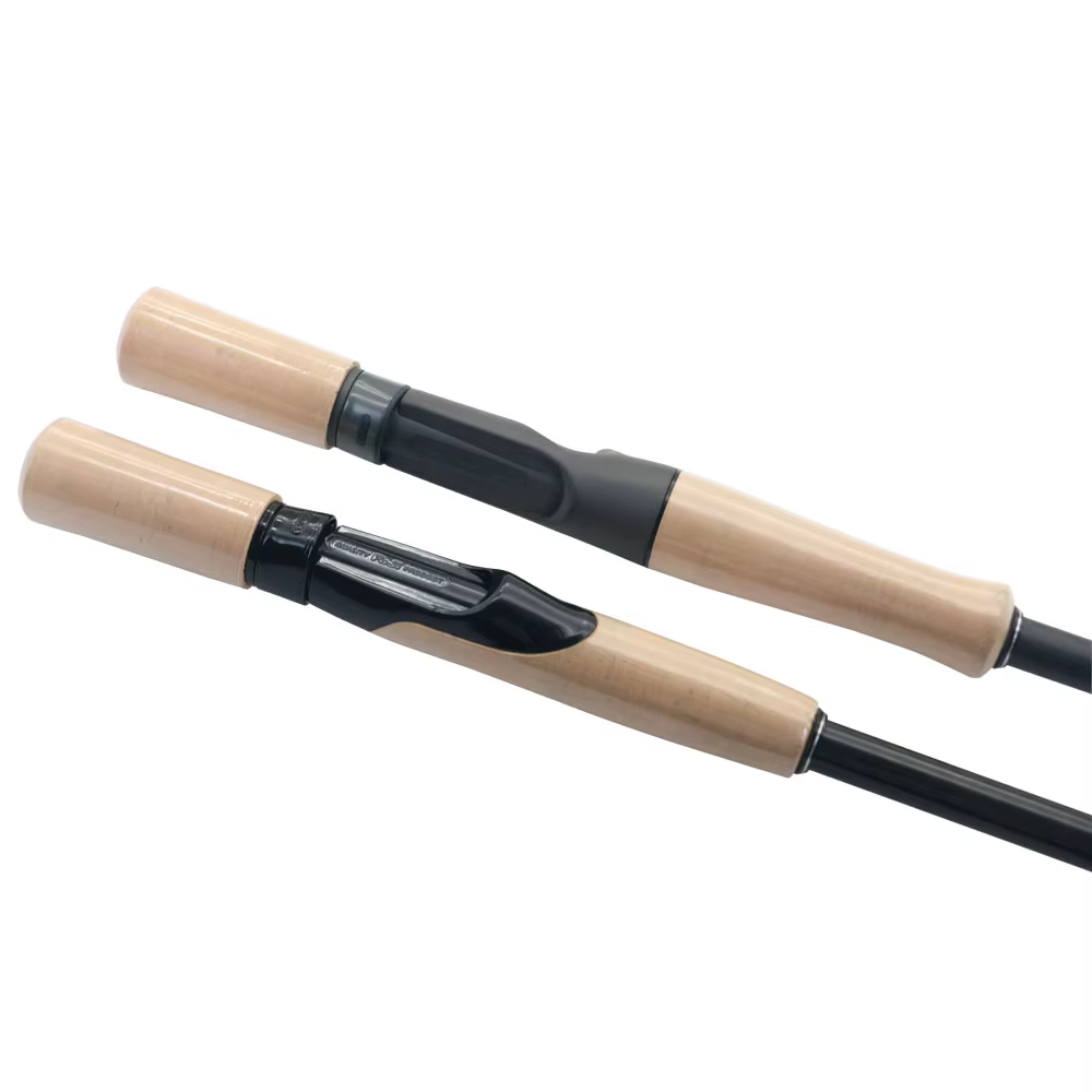 Caña giratoria Unibody 3K fibra de carbono, mango corcho y asiento Fuji - imagen 5