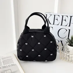Bolsa de almuerzo portátil con diseño de lazo y gran capacidad