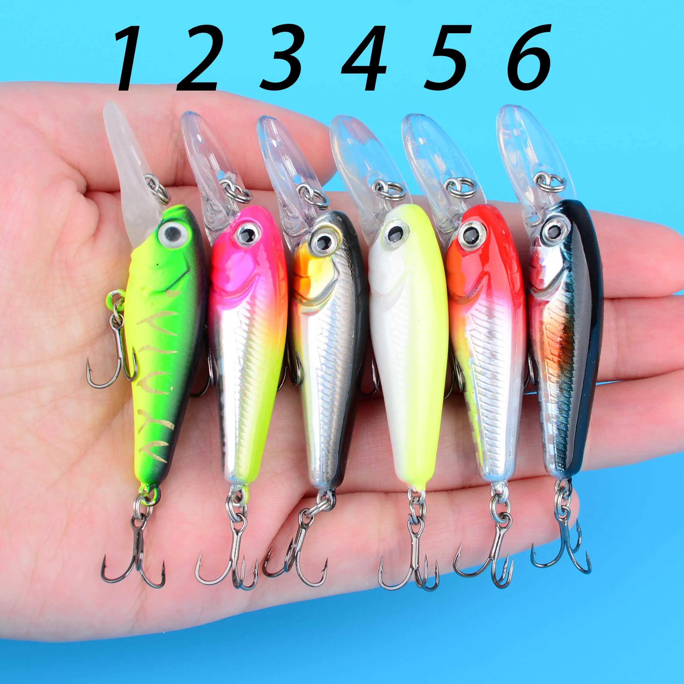 Señuelo Wobbler Minnow hundible plástico duro para depredadores - imagen 4