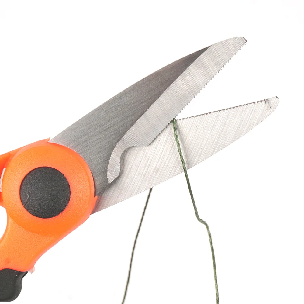 Tijeras de Pesca Hirisi JD02 con funda y hoja dentada inox para PE - imagen 4