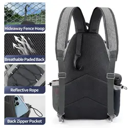 Bolsa mochila pickleball de gran capacidad para 2 raquetas ajustable