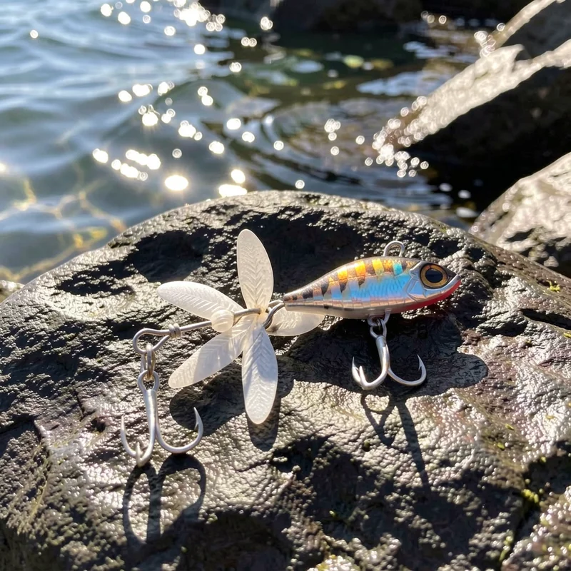 VIB Spinner Propeller de largo alcance para lucio en agua salada