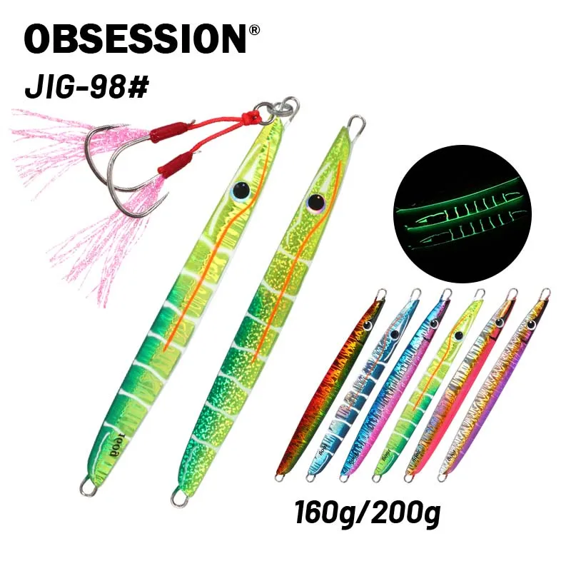 Anzuelos Jig Metálico Largo Obsession J98 para pesca vertical - imagen 5