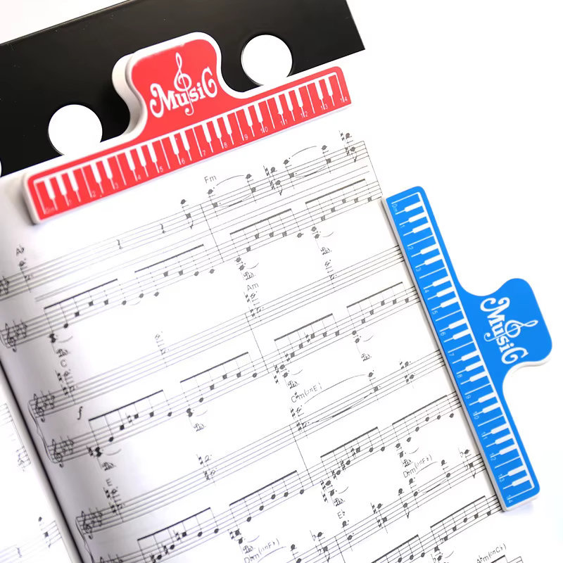 Clip para partituras musicales ABS 15cm - Soporte fijos para violin y piano - imagen 4