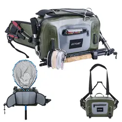 Goture Riñonera Impermeable IPX8 para Pesca Mosca