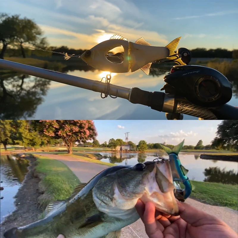 Wobblers planeadores PropDuster LEYDUN – swimbaits lentos vibración - imagen 3