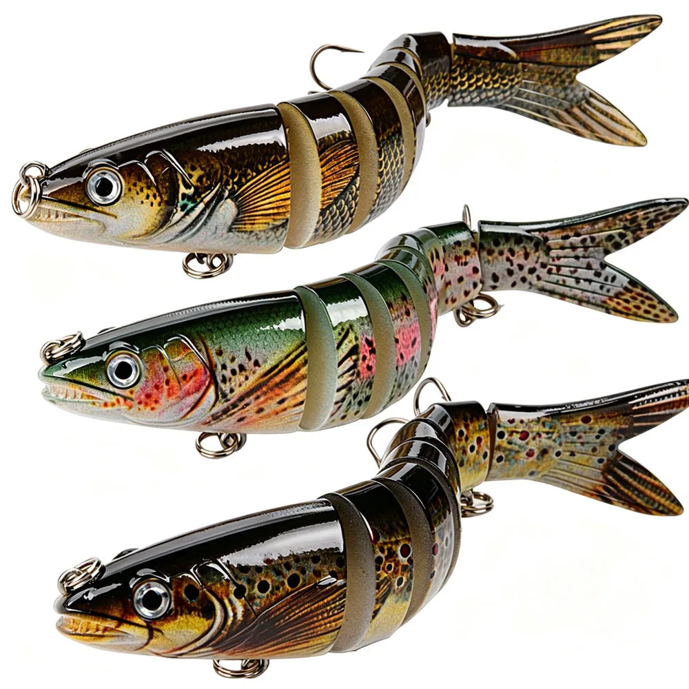 Señuelos duros multiarticulados 13.5cm y 20g