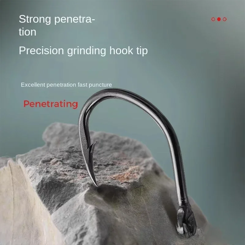 KEARMMING Anzuelo Tubo Boca Torcida – Pesca Profunda y Cebo Vivo - imagen 2