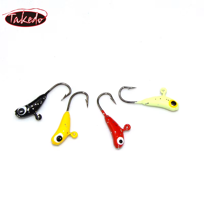 TAKEDO Cabeza de Plomo para Pesca en Hielo – Mini Jig Luminosa - imagen 4