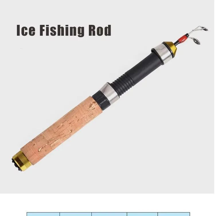Mini caña telescópica WEIHE para pesca en hielo