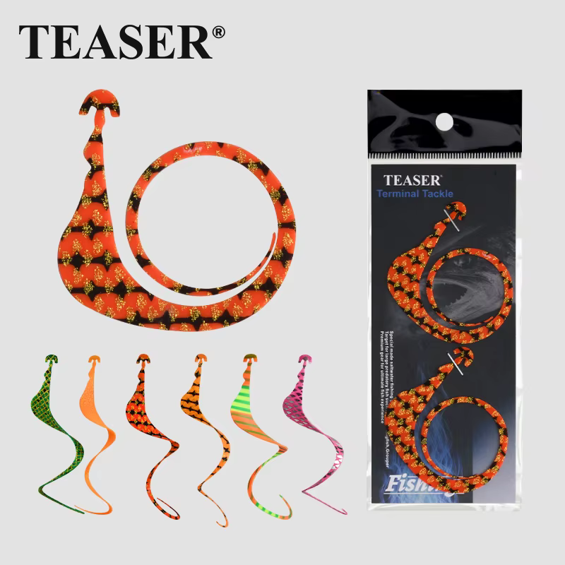 Señuelo Soft Bait TEASER HK056 Falda Silicona Multicolor con Streamer - imagen 2