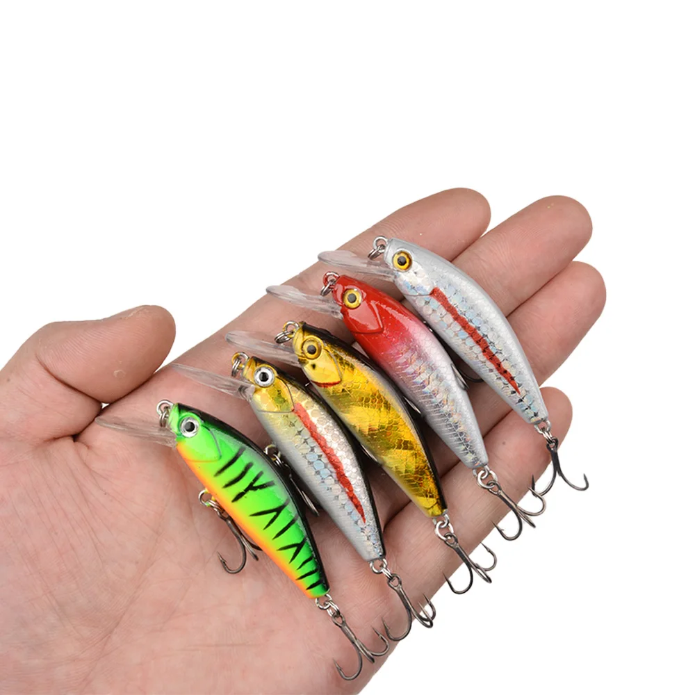 Señuelo Wobbler Minnow hundimiento para lubina con ojos 3D - imagen 4