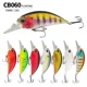 Crankbait flotante realista wobbler jerkbait con anzuelos - imagen 3
