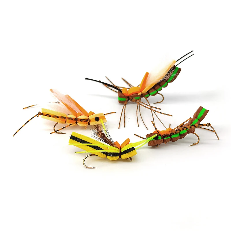 Señuelo superficie Bionic Grasshopper flotante con anzuelo carbono