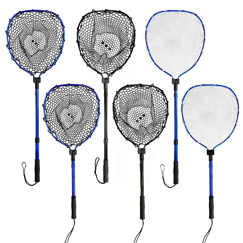Red de pesca plegable ShareShark ultraligera con mango aluminio - imagen 5