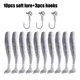Señuelos blandos con cola en T y Jigging Head para carpa, swimbait - imagen 3