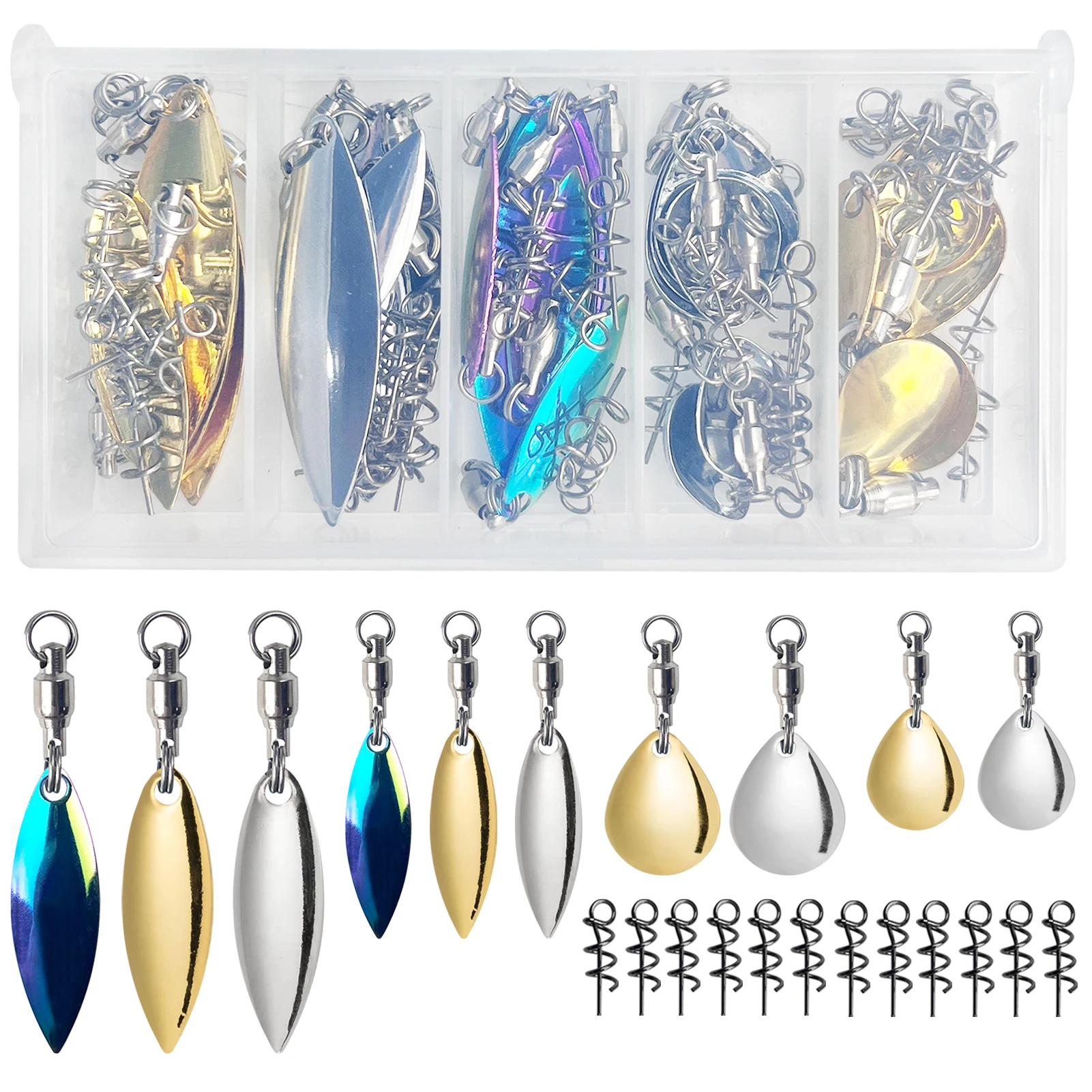 FREE FISHER Señuelos giratorios con lentejuelas metálicas DIY - imagen 4