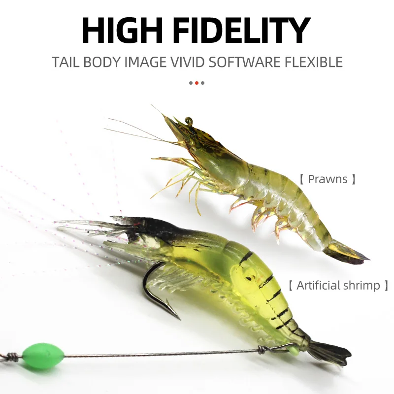 ShareShark señuelo camarón artificial para pesca con cebo - imagen 5