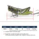 Hanlin Kevin Topwater Wobbler flotante para Lucio con alas de acero - imagen 2