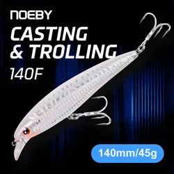 NOEBY Long Casting Minnow flotante – para agua dulce y salada