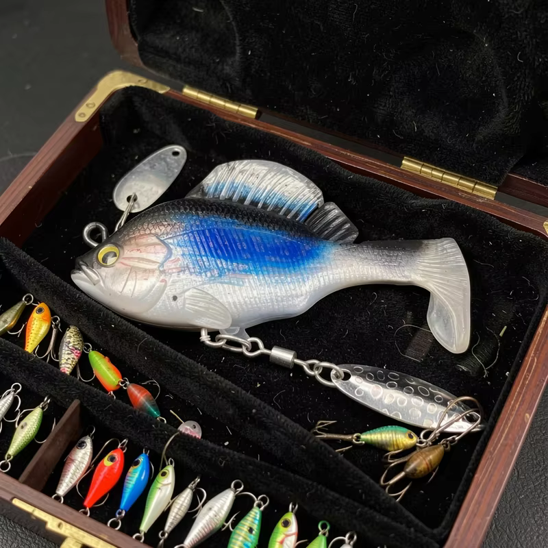 Cebos de Vinilo con Spinner Lead Head Sleeper Gill para Pesca - imagen 2