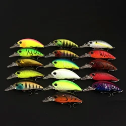 Crankbait flotante realista wobbler jerkbait con anzuelos