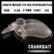 Dr.Holife Crankbait flotantes para perca y lubina sin pintar