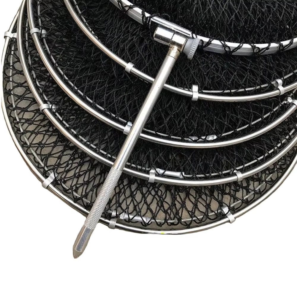 Bolsa plegable de malla nylon para pesca