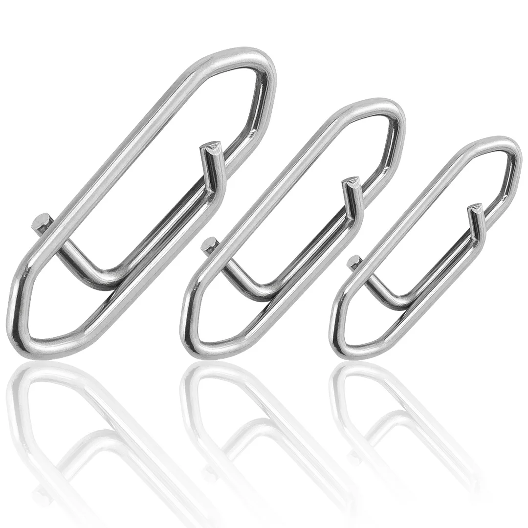 Clips de pesca cambio rápido inox para crankbait y swimbait - imagen 3