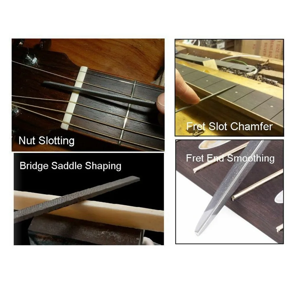 Limas para cejuela de guitarra profesional acero al carbono con mango
