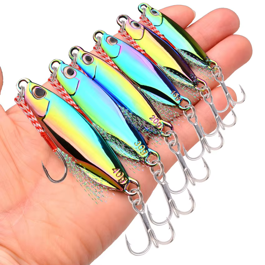 Jig Metal Plateado para Macarela y Lubina – 7g a 40g - imagen 4