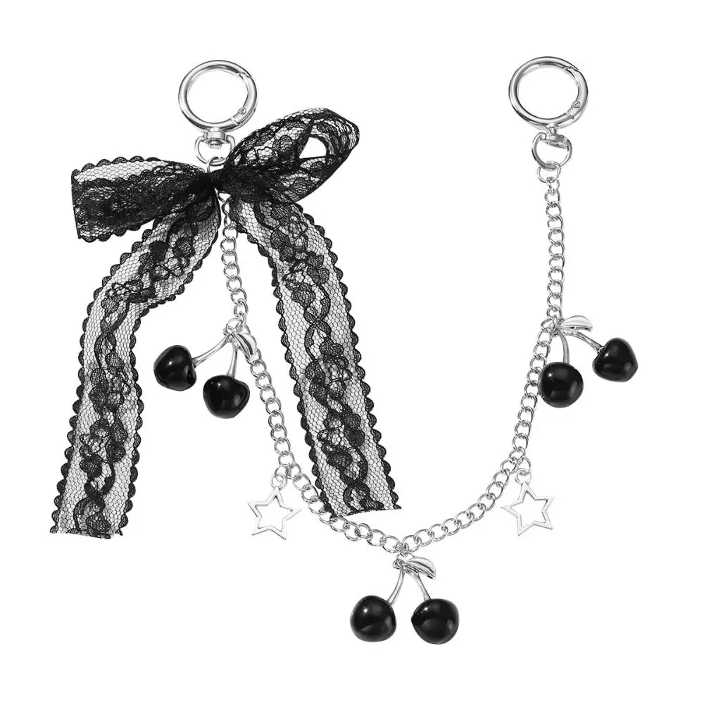 Colgante de lazo de encaje para bolso con cadena extensible DIY - imagen 3