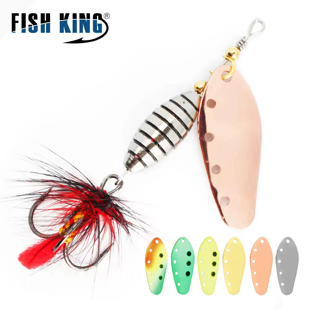NGB Cucharilla laton con plumas y anzuelo triple de pluma - imagen 4